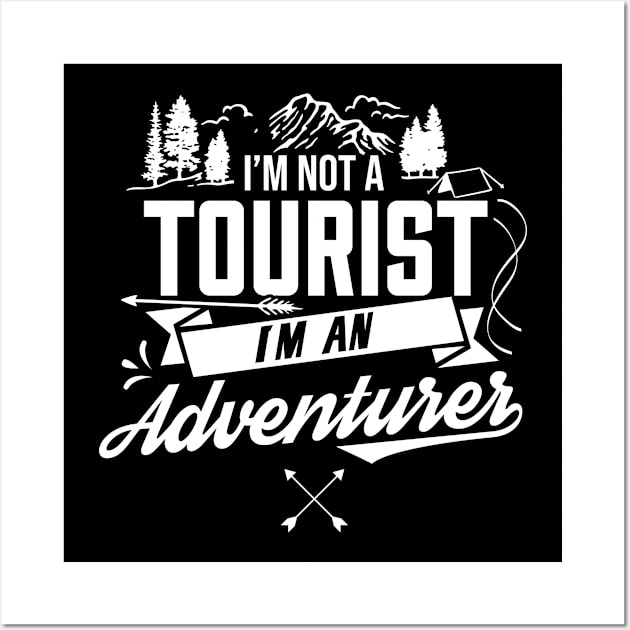 Tourism Outdoor Tourist Adventure Adventurer Wall Art by dr3shirts